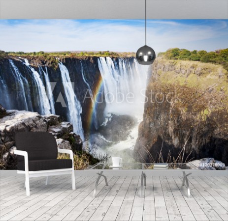 Picture of View of the Victoria Falls in Zimbabwe Africa Concept for travel in Africa